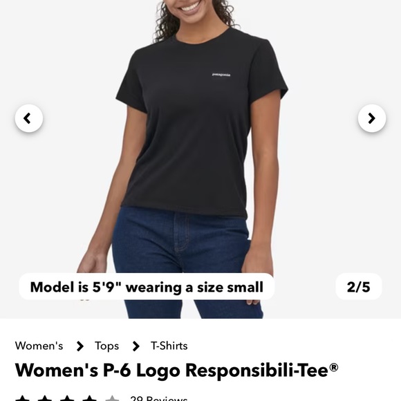 Brand new Patagonia Women’s P-6 Logo Responsibili-Tee. - Picture 2 of 5